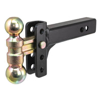 Slim Adjustable Channel Mount with Dual Ball (2" Shank 10K 3-3/4" Drop)