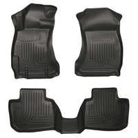 Husky Liners 99841 | Husky Liners Front & 2nd Seat Floor Liners, Fits 13-14 SUBARU LEGACY/OUTBACK WEATHERBEATER FRONT & 2ND SEAT FLOOR LINERS BLACK