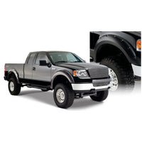 Bushwacker 20916-02 Black Pocket/Rivet Style Smooth Finish 4-Piece Fender Flare Set for 2004-2008 Ford F-150