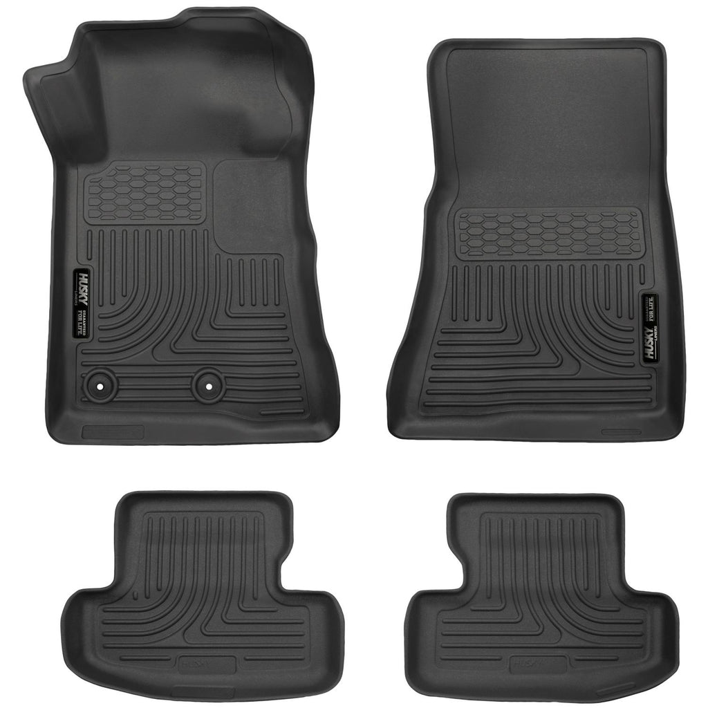 Husky Liners 99371 | Husky Liners Front & 2nd Seat Floor Liners, Fits 15-C MUSTANG FRONT & 2ND SEAT FLOOR LINERS WEATHERBEATER SERIES