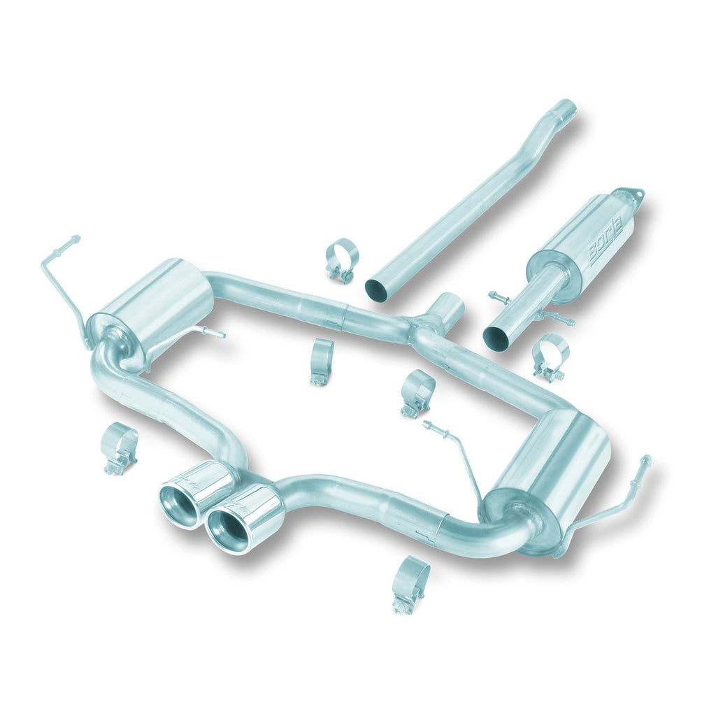 Borla 140119 | Borla S-Type Cat-Back  Exhaust System for 2004-2006 Mini Cooper S 1.6L Supercharged 4 Cyl. FWD Automatic and Manual Transmission 2-Door Coupe; Convertible.