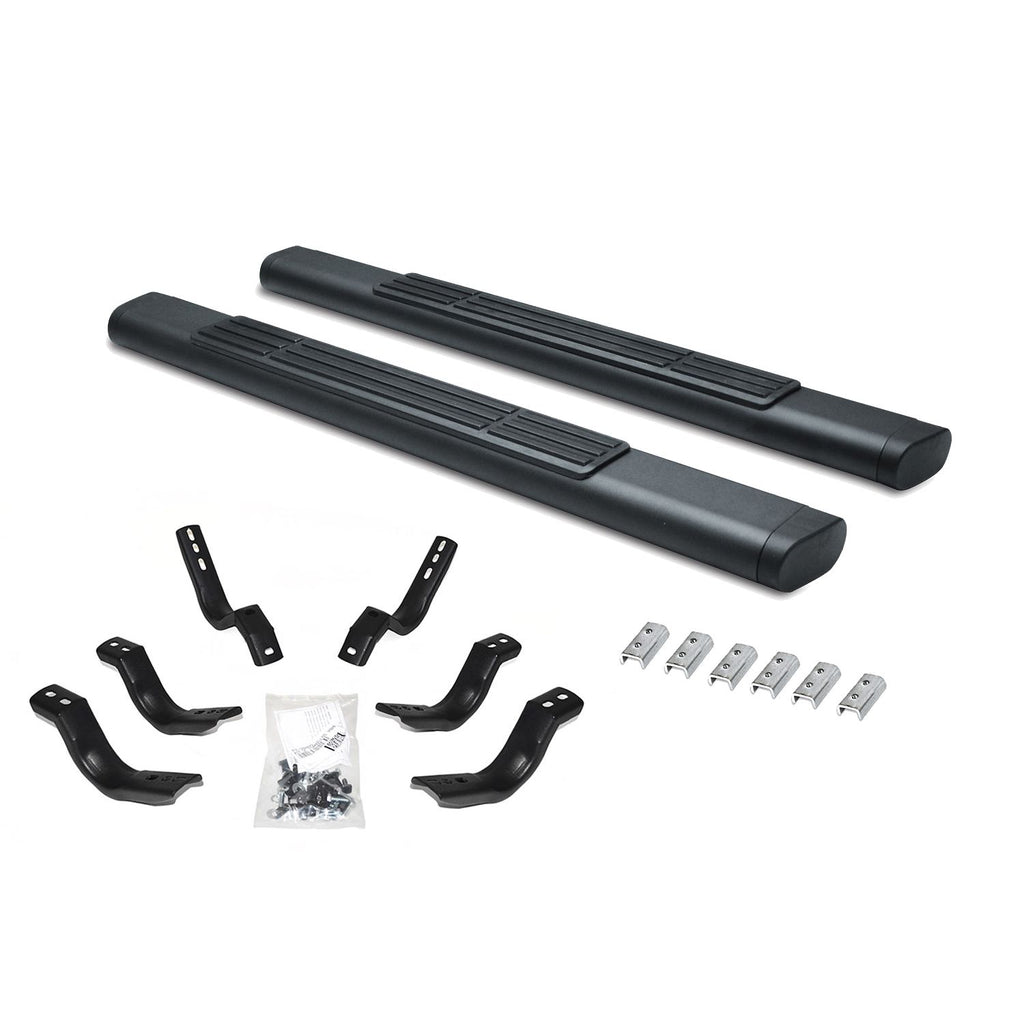 Go Rhino - 660052T - 6in OE Xtreme Textured black SideSteps - 52in Long - Bars Only