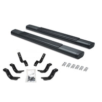 Go Rhino - 686418052T - 6in OE Xtreme Textured Black SideSteps Kit - 52in Long bars + Brackets