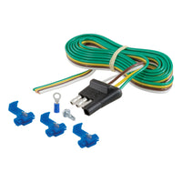 4-Way Flat Connector Plug with 48" Wires & Hardware (Trailer Side Packaged)