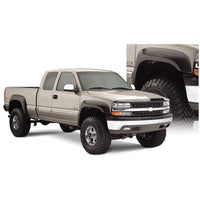 Bushwacker 40945-02 Black Extend-A-Fender Style Smooth Finish 4-Piece Fender Flare Set with Extended Coverage for 99-07 Silverado/Sierra Trucks (Check Application Guide)