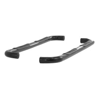 3" Round Black Steel Side Bars Select Hummer H3