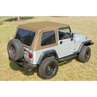 XHD Soft Top Bowless Spice Sailcloth; 97-06 Jeep Wrangler TJ