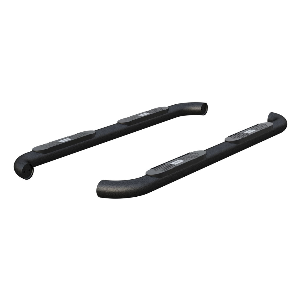 Big Step 4" Black Aluminum Round Side Bars Select Dodge Ram 1500 2500 3500