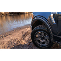 Bushwacker 20123-02 Black OE-Style Smooth Finish Front Fender Flares for 2019-2022 Ford Ranger
