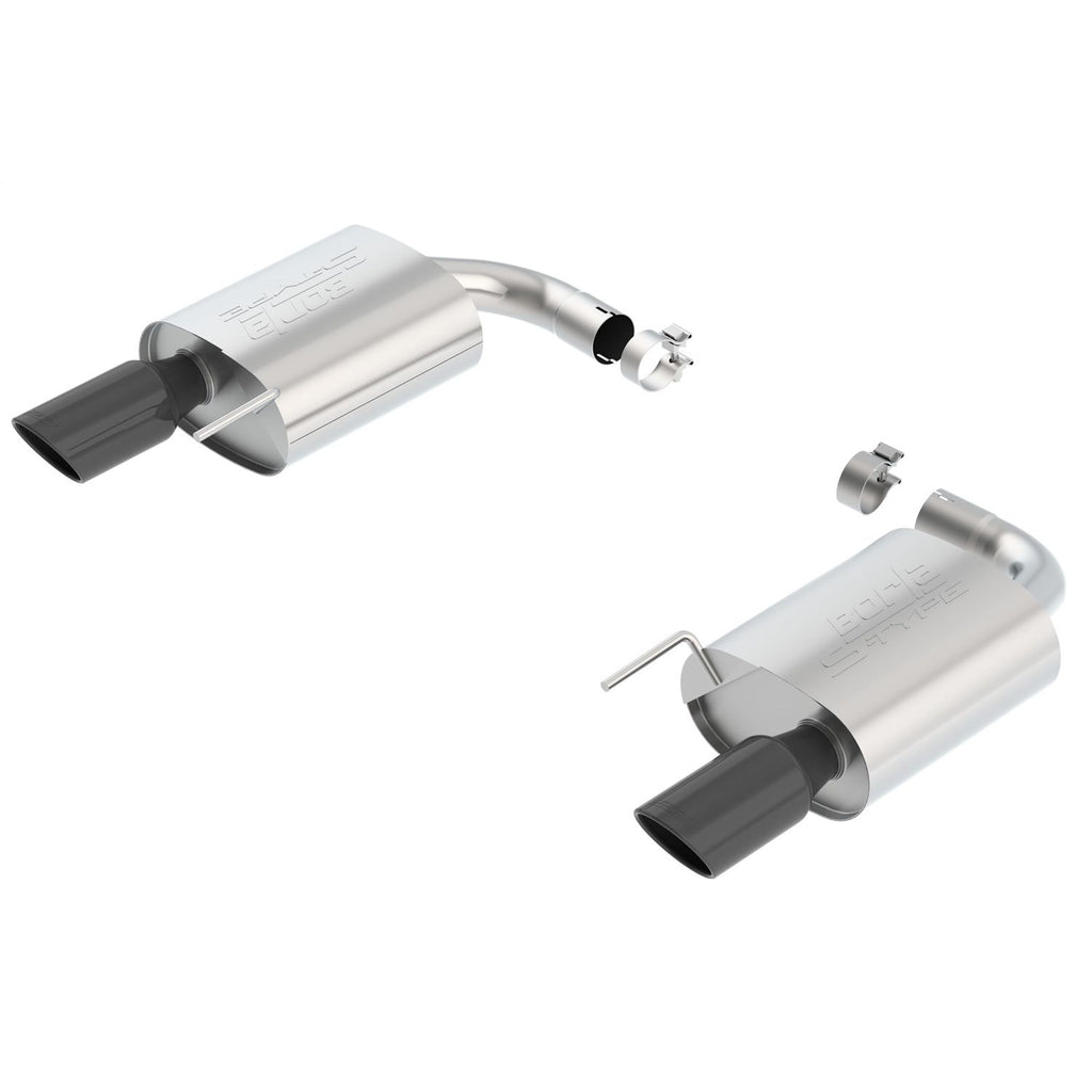 Borla 11887BC | Borla S-Type Axle-Back Exhaust System for 2015-2017 Ford Mustang GT/GT Convertible 5.0L V8 , Automatic/ Manual Transmission. Rear Wheel Drive 2-Door.