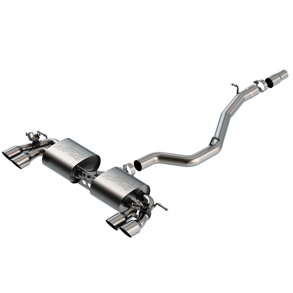 Borla 140830SB | Borla Cat-Back Exhaust System for 2018-2019 Volkswagen Golf R MK7.5 2.0L 4 Cyl. Turbo Automatic/ Manual Transmission All Wheel Drive 4 Door Hatchback