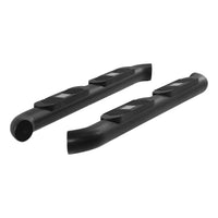 Big Step 4" Black Aluminum Round Side Bars Select Jeep Wrangler JK