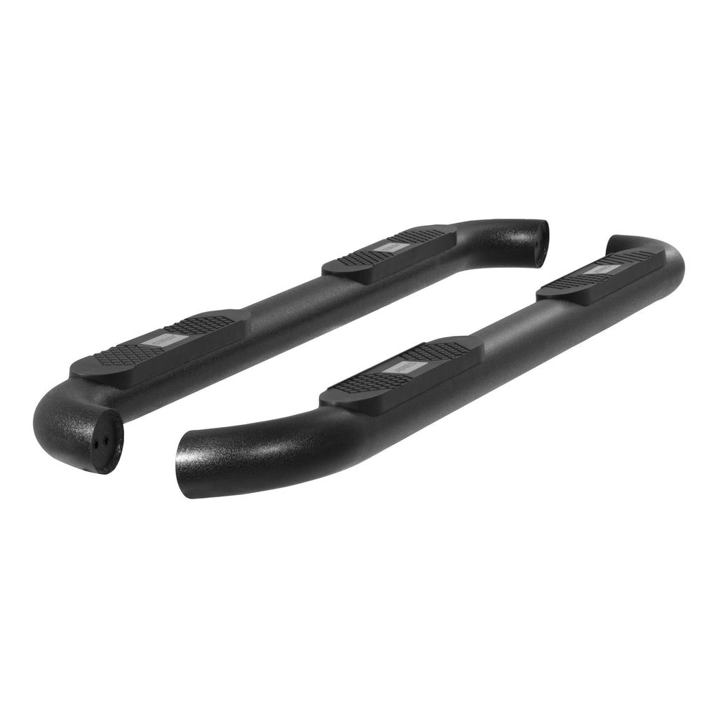Big Step 4" Black Aluminum Round Side Bars Select Ford Excursion F-250 F-350