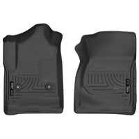 Husky Liners 18241 | Husky Liners Front Floor Liners, Fits 14-18 SILVERADO/SIERRA 1500 STD CAB FRONT FLOOR LINERS WEATHERBEATER BLACK