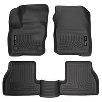Husky Liners 99781 | Husky Liners Front & 2nd Seat Floor Liners, Fits 16-17 FOCUS RS WEATHERBEATER SERIES BLACK