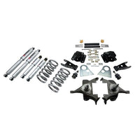 BELLTECH 820SP LOWERING KITS  Front And Rear Complete Kit W/ Street Performance Shocks 1994-1999 Dodge Ram 1500 (Ext Cab V8 Auto Trans Only) 3 in. F/4 in. R drop W/ Street Performance Shocks