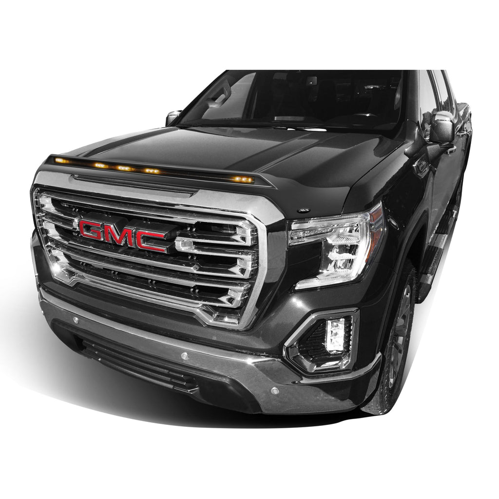 Auto Ventshade 753167-GBA Aeroskin LightShield Color Hood Protector Onyx Black for 2019-2021 GMC Sierra 1500