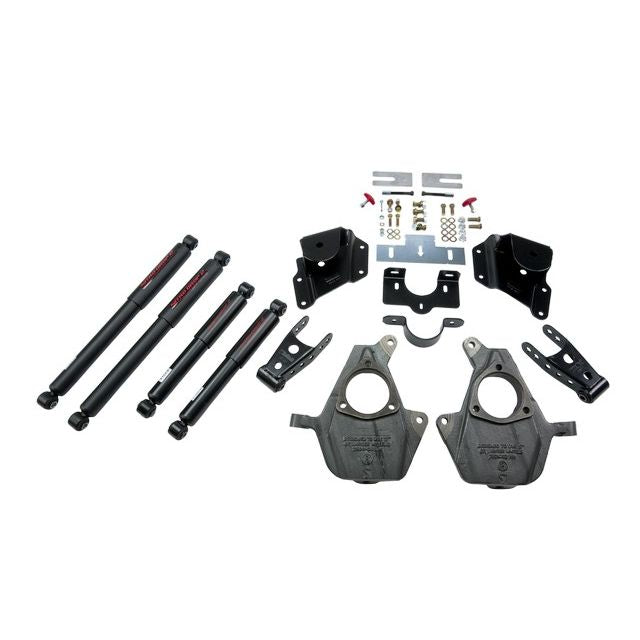 BELLTECH 947ND LOWERING KITS  Front And Rear Complete Kit W/ Nitro Drop 2 Shocks 2005-2006 Chevrolet Silverado/Sierra (Ext Cab w/ Factory Front Torsion Bar) 2 in. F/3 in. R drop W/ Nitro Drop II Shocks