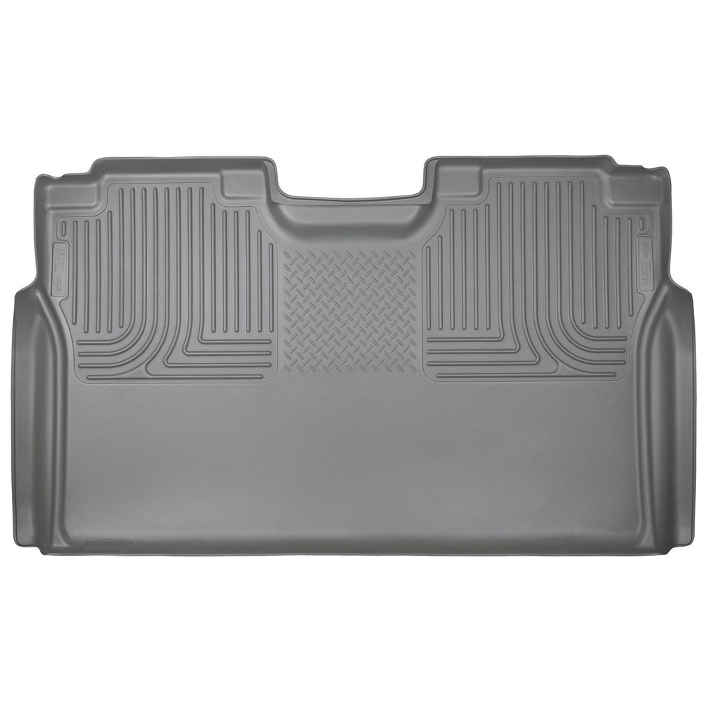 Husky Liners 19372 | Husky Liners 2nd Seat Floor Liner (Full Coverage), Fits 15-C F150 SUPERCREW 2ND SEAT FLOOR LINER GREY
