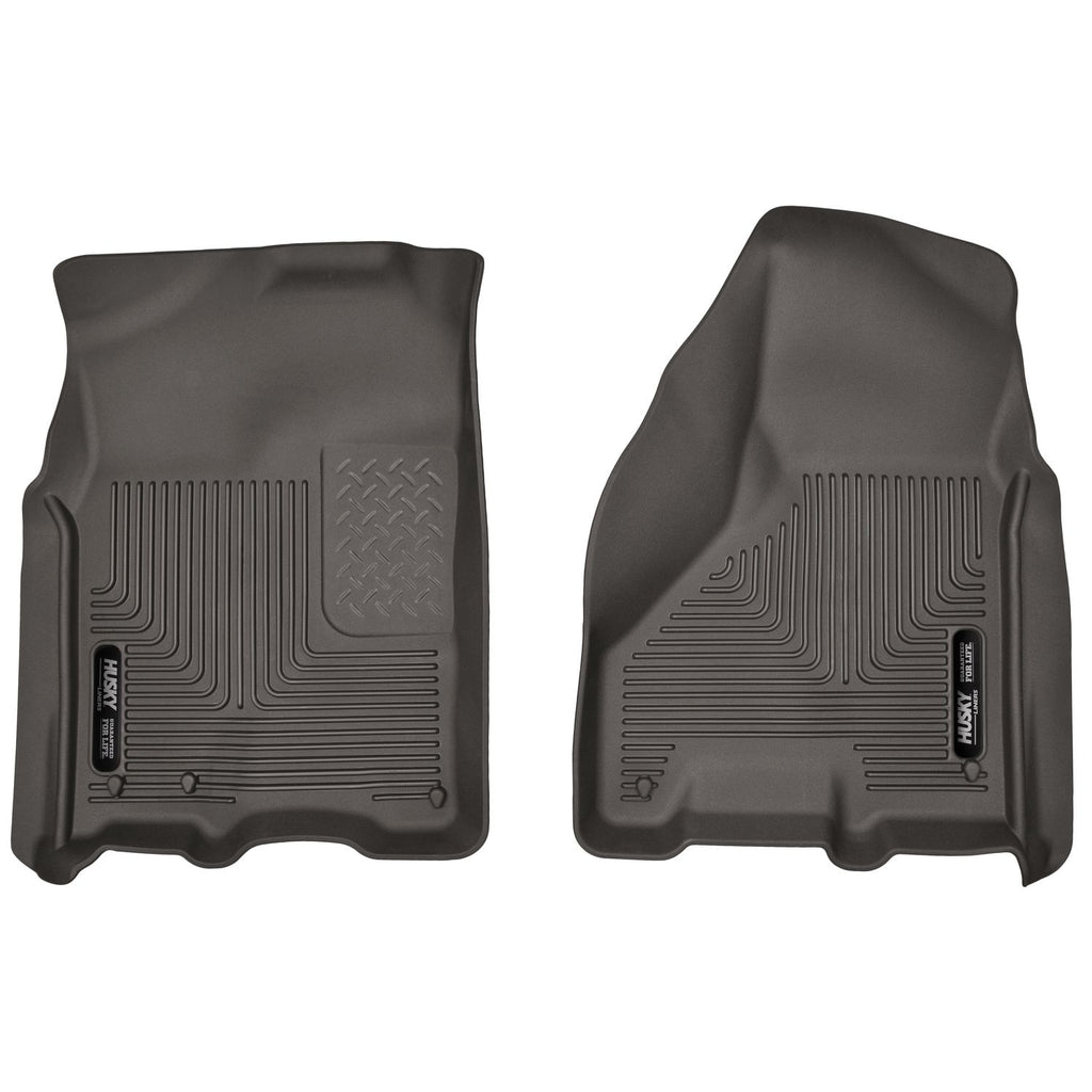 Husky Liners 53510 | Husky Liners Front Floor Liners, Fits 09-17 RAM CREW CAB A/T FRONT FLOOR LINERS X-ACT CONTOUR SERIES COCOA