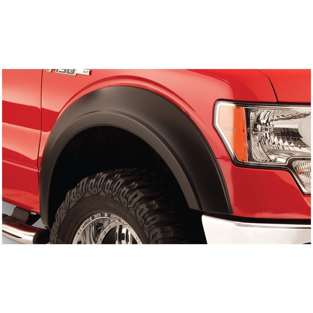 Bushwacker 20903-01 Black Extend-A-Fender Style Smooth Finish 4-Piece Fender Flare Set for 1987-1991 Ford Bronco F-100 F-150 F-250 F-350 Super Duty