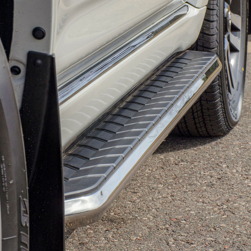 AeroTread 5" x 73" Polished Stainless Running Boards Select Ford Explorer