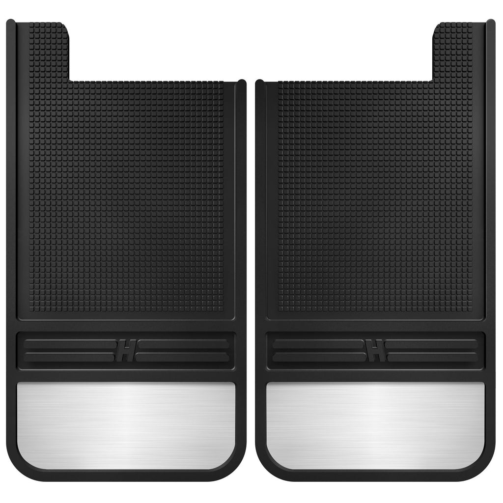 Husky Liners 55101 | Husky Liners Rubber Rear Mud Flaps - 12IN w/ Weight, Fits RUBBER REAR MUD FLAPS - 12IN W/ WEIGHT MUDDOG MUD FLAPS
