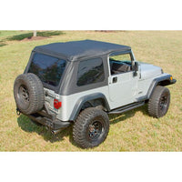 XHD Soft Top Black Diamond Bowless; 97-06 Jeep Wrangler TJ