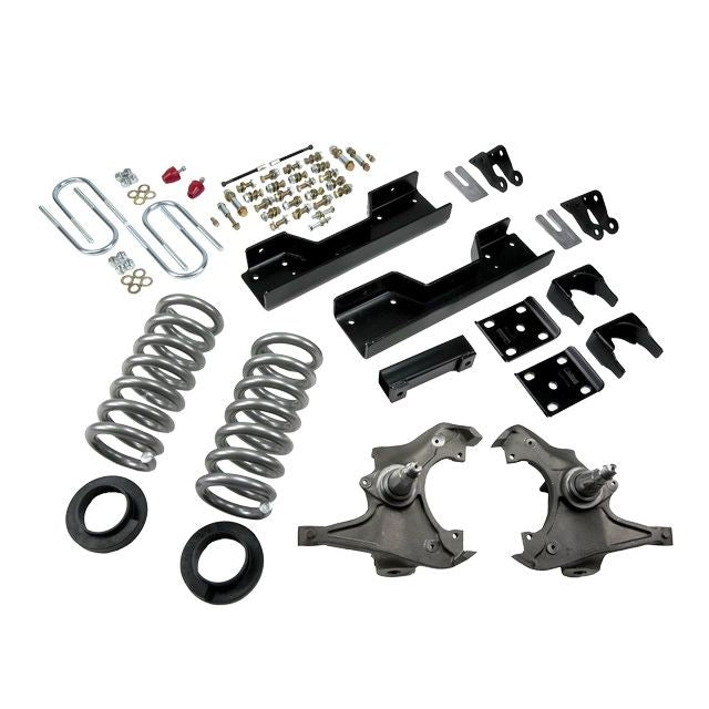 BELLTECH 717 LOWERING KITS  Front And Rear Complete Kit W/O Shocks 1997-2000 Chevrolet Silverado/Sierra 3/4 Ton & 1 Ton (Ext Crew Cab/Dually) 4 in. or 5 in. F/8 in. R drop W/O Shocks