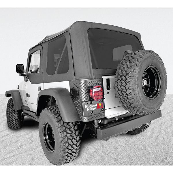 Rugged Ridge 13728.01 | XHD Soft Top, Black, Tinted Windows, Sailcloth; 97-06 Jeep Wrangler TJ