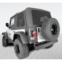 XHD Soft Top Black Tinted Windows Sailcloth; 97-06 Jeep Wrangler TJ