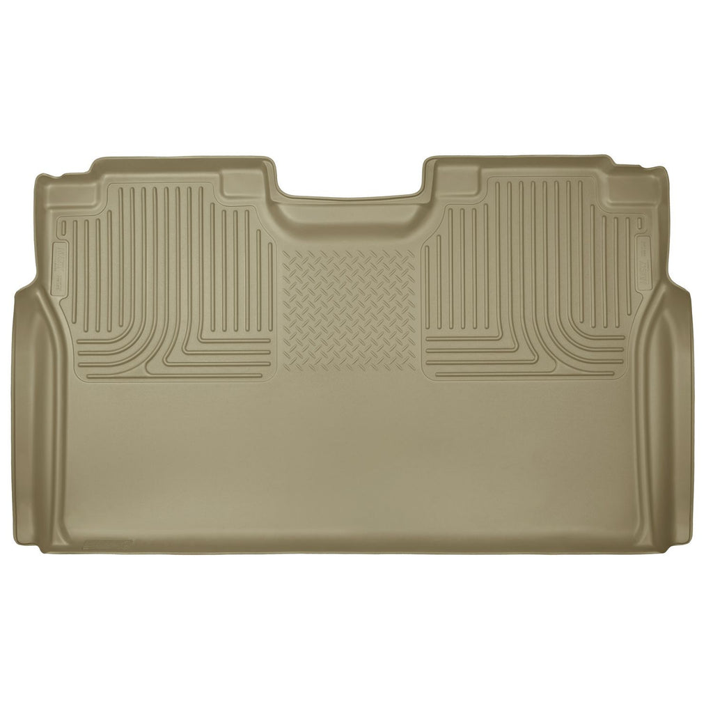 Husky Liners 19373 | Husky Liners 2nd Seat Floor Liner (Full Coverage), Fits 15-C F150 SUPERCREW 2ND SEAT FLOOR LINER TAN
