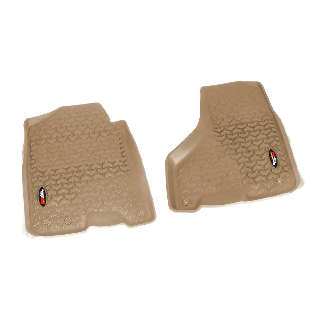 Rugged Ridge 83903.08 | Floor Liners, Front, Tan; 10-16 Ram Megacab/12-16 Ram 1500/2500/3500