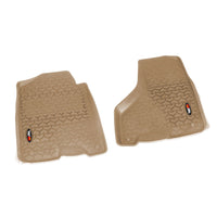 Rugged Ridge 83903.08 | Floor Liners, Front, Tan; 10-16 Ram Megacab/12-16 Ram 1500/2500/3500