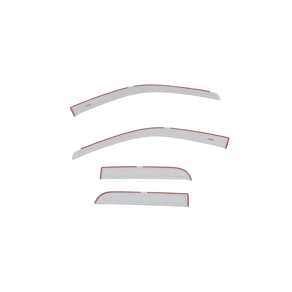 Auto Ventshade 994003-PW7 Color Match Low Profile Ventvisor Side Window Deflector 4-Piece Set for 2015-2018 Ram 1500; 2019-2022 Ram 1500 Classic Fits Quad Cab in Bright White Clear Coat