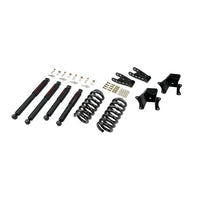 BELLTECH 703ND LOWERING KITS  Front And Rear Complete Kit W/ Nitro Drop 2 Shocks 1973-1987 Chevrolet C10 2 in. F/4 in. R drop W/ Nitro Drop II Shocks