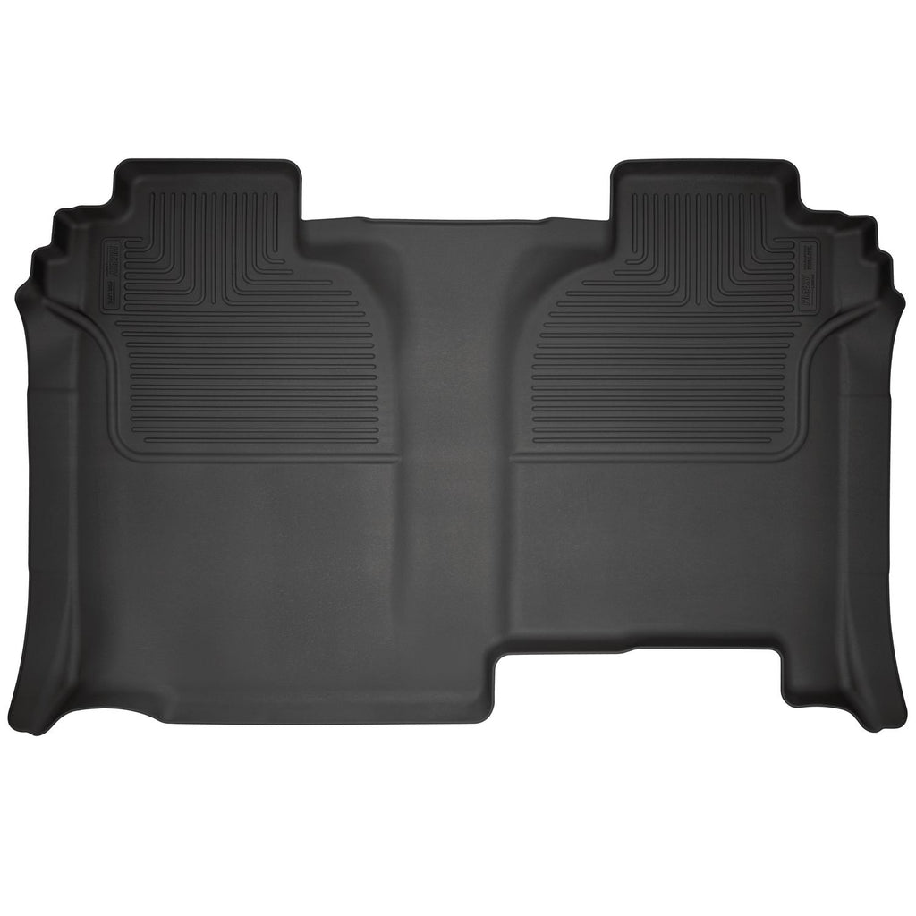 Husky Liners 14221 | Husky Liners 2nd Seat Floor Liner (Full Coverage), Fits 19-C SILVERADO/SIERRA 1500 CREW CAB 2ND SEAT FLOOR LINER (FULL COVERAGE) WEATHERBEATER SERIES BLACK
