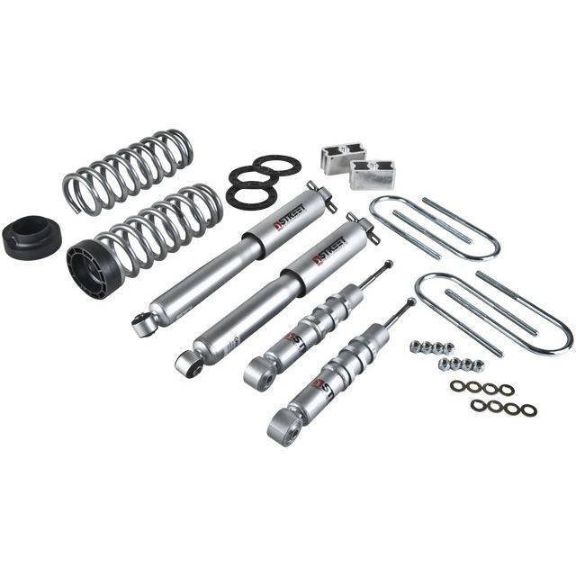 BELLTECH 601SP LOWERING KITS  Front And Rear Complete Kit W/ Street Performance Shocks 2004-2012 Chevrolet Colorado/Canyon (Std Cab) Z85 suspension 1 in. or 2 in. F/2 in. R drop W/ Street Performance Shocks