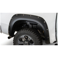 Bushwacker 30024-02 Black Pocket/Rivet Style Smooth Finish Rear Fender Flares for 2007-2013 Toyota Tundra
