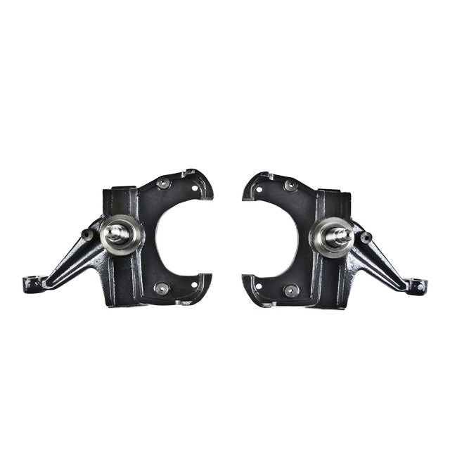 BELLTECH 3200 DROP SPINDLE SET 3 in. Drop Spindle Set 1973-1987 Chevrolet C10 (Heavy duty brake w/ 1 in. thick rotor) 73-91 Suburban 3 in. Drop Spindle