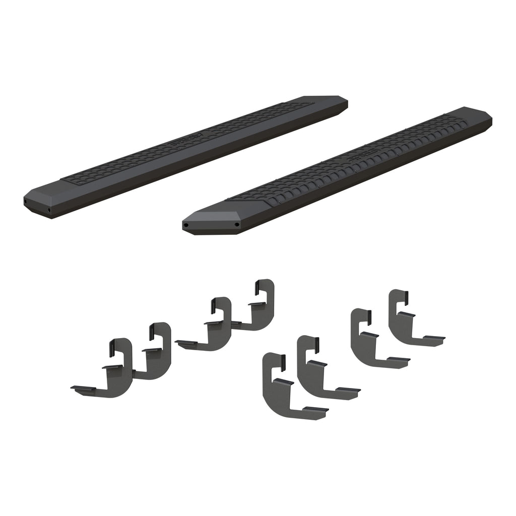 AdvantEDGE 5-1/2" x 75" Black Aluminum Side Bars Select Silverado Sierra Crew