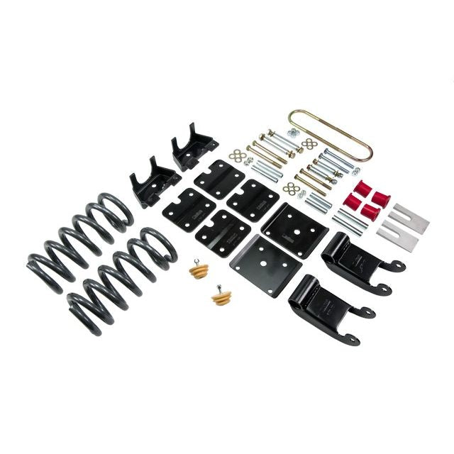 BELLTECH 769 LOWERING KITS  Front And Rear Complete Kit W/O Shocks 1995-2002 Chevrolet Astro/Safari (2WD w/ Factory Steel Leaf) 2.5 in. F/3.5 in. R drop W/O Shocks