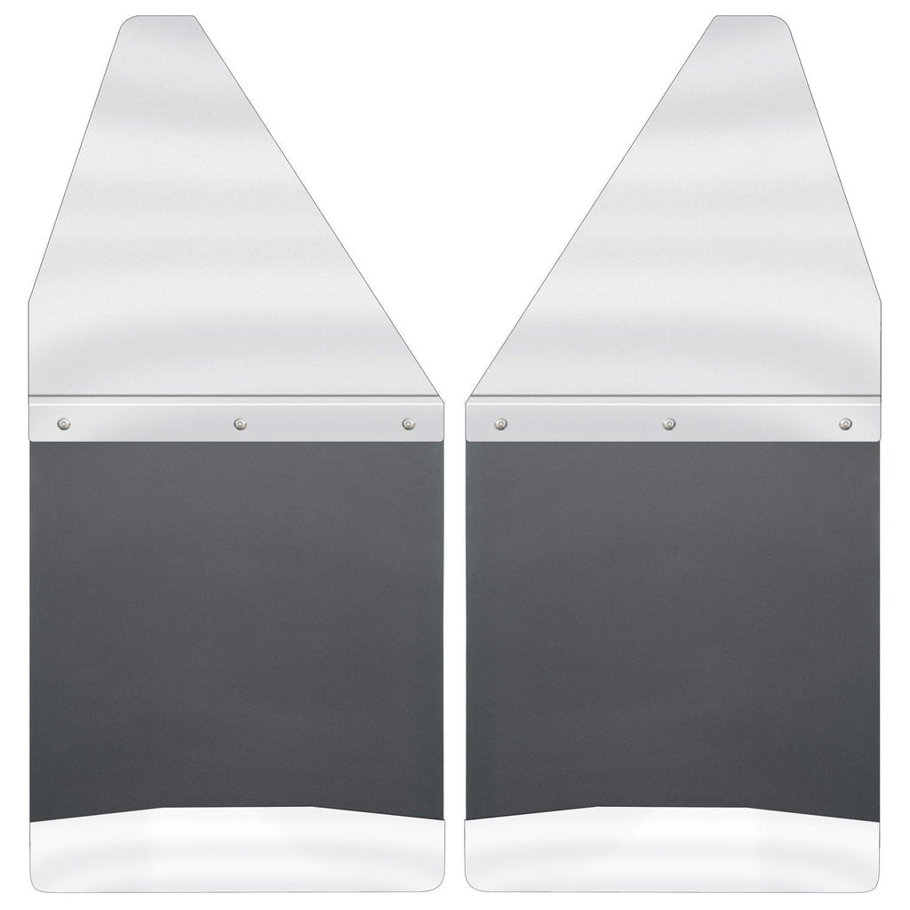 Husky Liners 17097 | Husky Liners Kick Back Mud Flaps 12 Wide - Stainless Steel Top and Weight, Fits 73-16 CHEVROLET,DODGE KICK BACK MUD FLAPS FRONT 12IN WIDE - STAINLESS STEEL TOP
