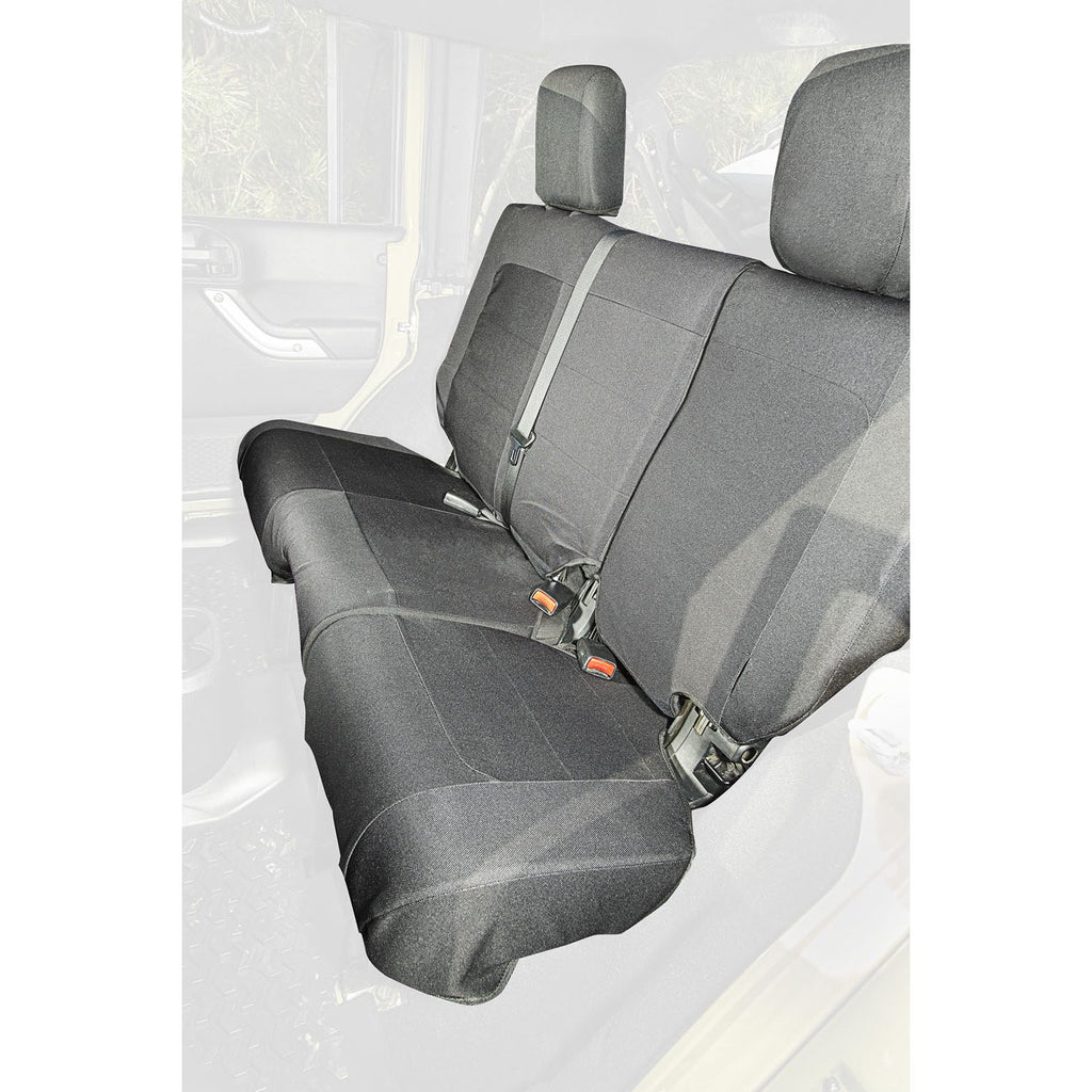Rugged Ridge 13266.04 | Elite Ballistic Seat Cover, Rear, Black, 4 Door; 11-16 Wrangler JKU