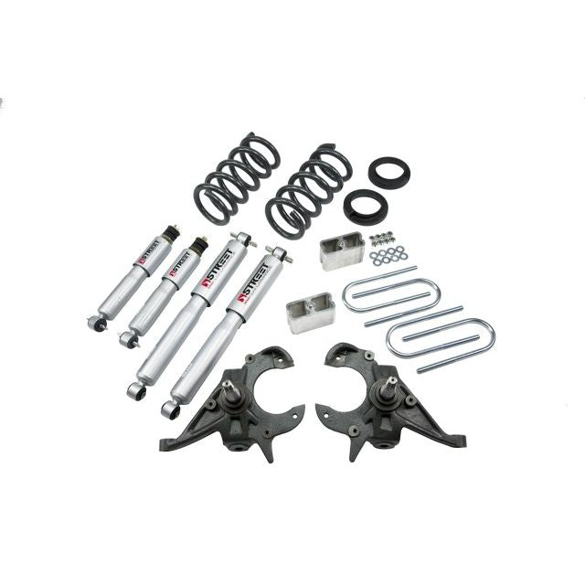 BELLTECH 632SP LOWERING KITS  Front And Rear Complete Kit W/ Street Performance Shocks 1995-1997 Chevrolet Blazer/Jimmy 6 cyl. 3 in. F/3 in. R W/ Street Performance Shocks