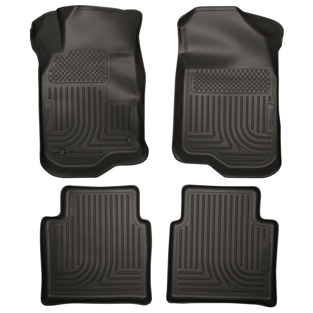 Husky Liners 98111 | Husky Liners Front & 2nd Seat Floor Liners, Fits 08-12 MALIBU (NOT CLASSIC)/07-09 AURA FRONT & 2ND SEAT CUSTOM MOLDED FLR LINERS 4PC COMBO BLACK