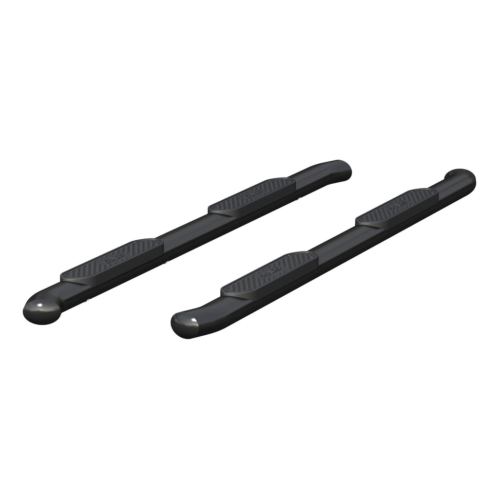 4" Black Steel Oval Side Bars Select Nissan Titan XD