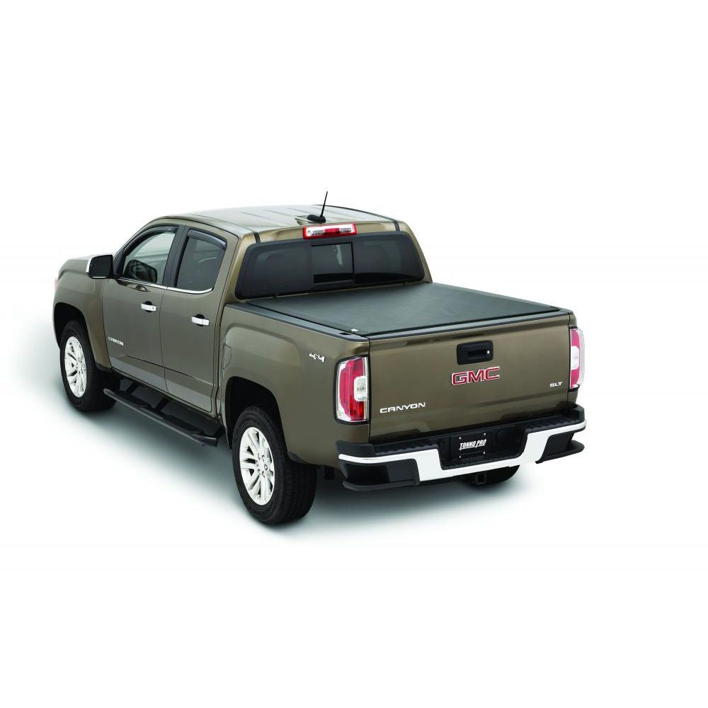 Tonno Pro LR-4020 Lo-Roll Vinyl Rollup Truck Bed Tonneau Cover for 2004-2020 Nissan Titan | Fits 6.7 Ft. Bed | Includes 42-498 Utility Track Bracket Kit