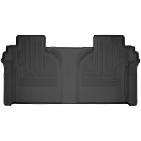 Husky Liners 14201 | Husky Liners 2nd Seat Floor Liner, Fits 19-C SILVERADO/SIERRA 1500 CREW CAB 2ND SEAT FLOOR LINERS BLACK WEATHERBEATER SERIES