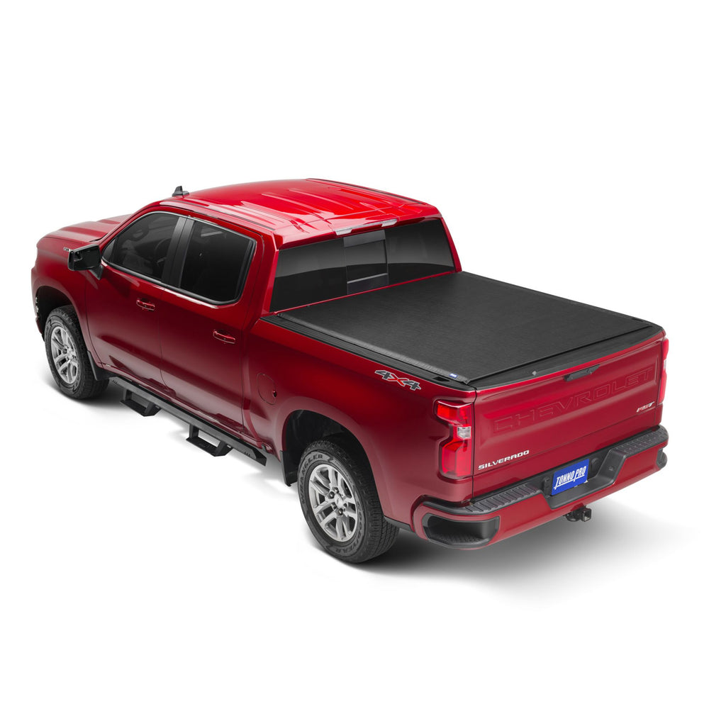 Tonno Pro LR-1040 Lo-Roll Vinyl Rollup Truck Bed Tonneau Cover for 2007-2013 Chevrolet Silverado/GMC Sierra 1500 2500 3500 | Fits 8 Ft. Bed